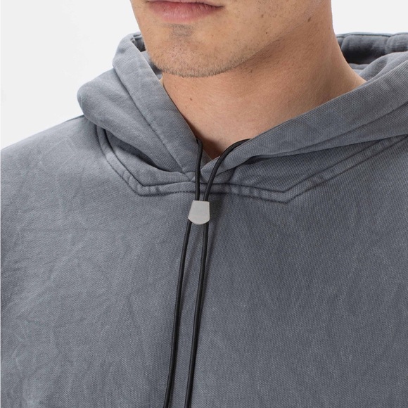 Zanerobe Lowgo Hood Sweat Grey Salt - Picture 3 of 7